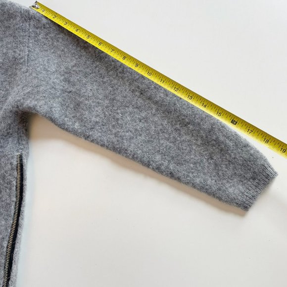 • Michelle Mason Alpaca Merino Wool Zip Sweater • - Picture 14 of 14